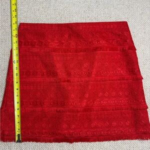 J. Crew Scarlet Textured Skirt